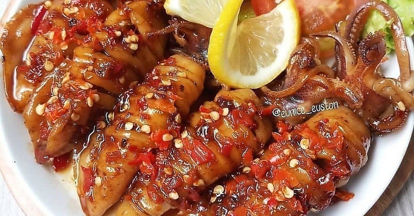 cara membuat cumi bakar teflon