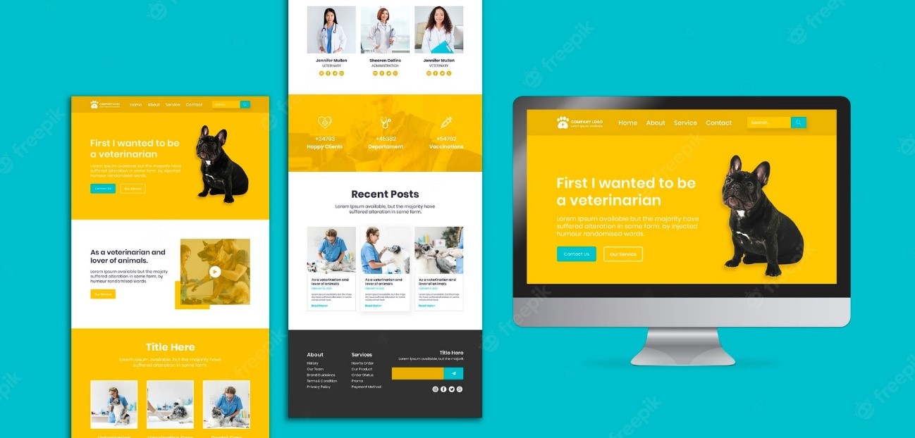 web landing page