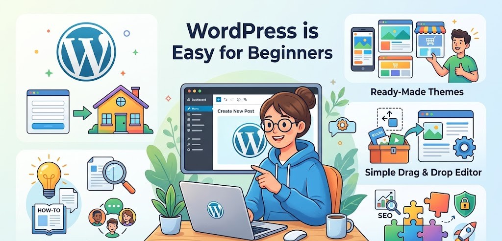 Alasan WordPress Mudah Digunakan Pemula untuk Website