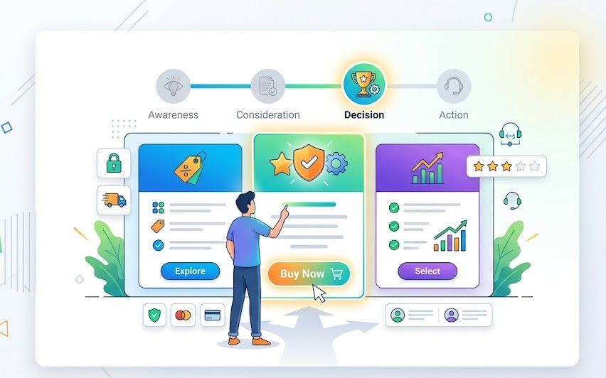 Optimasi Landing Page Tahap Decision yang Efektif