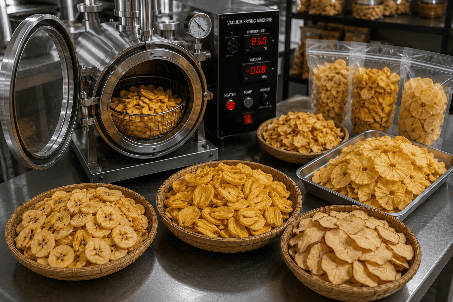 Keunggulan Mesin Vacuum Frying Sederhana untuk Usaha Camilan